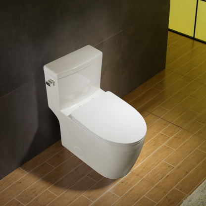 1.28 GPM (Water Efficient) One-Piece ADA Elongated Toilet, Soft Close Seat Included (cUPC Approved) - 28.7"x16.5"x28.7"