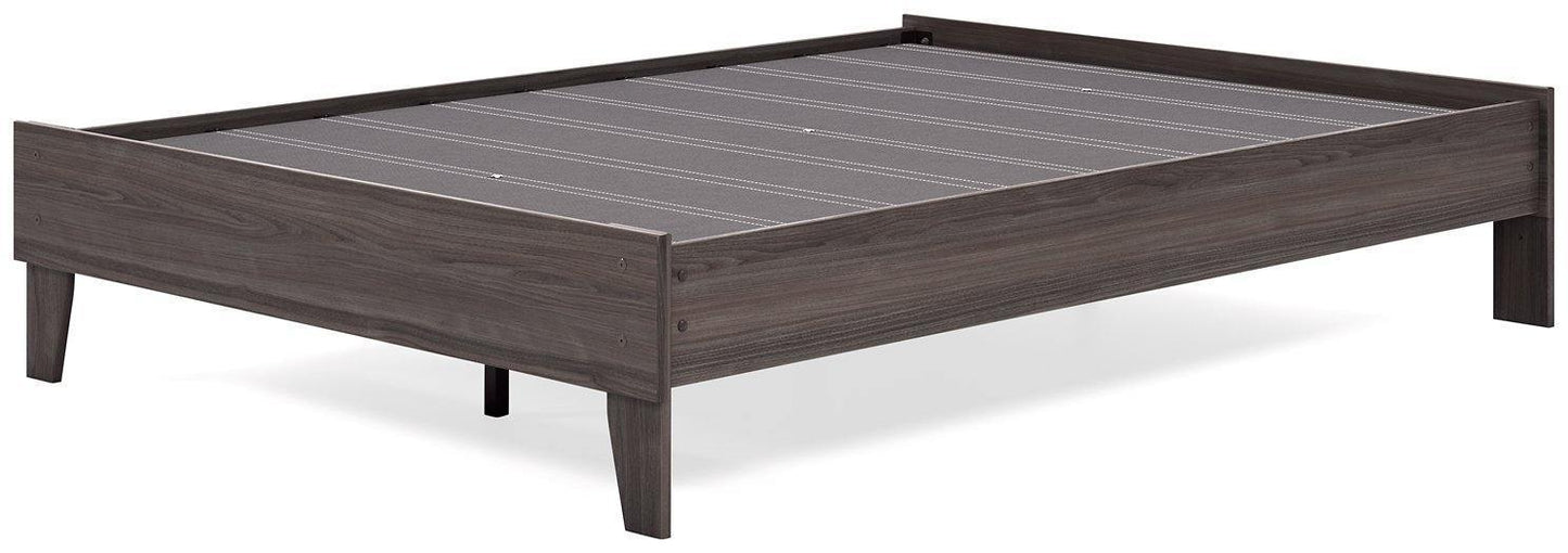 Ashley Brymont Dark Gray Contemporary Full Platform Bed EB1011-112