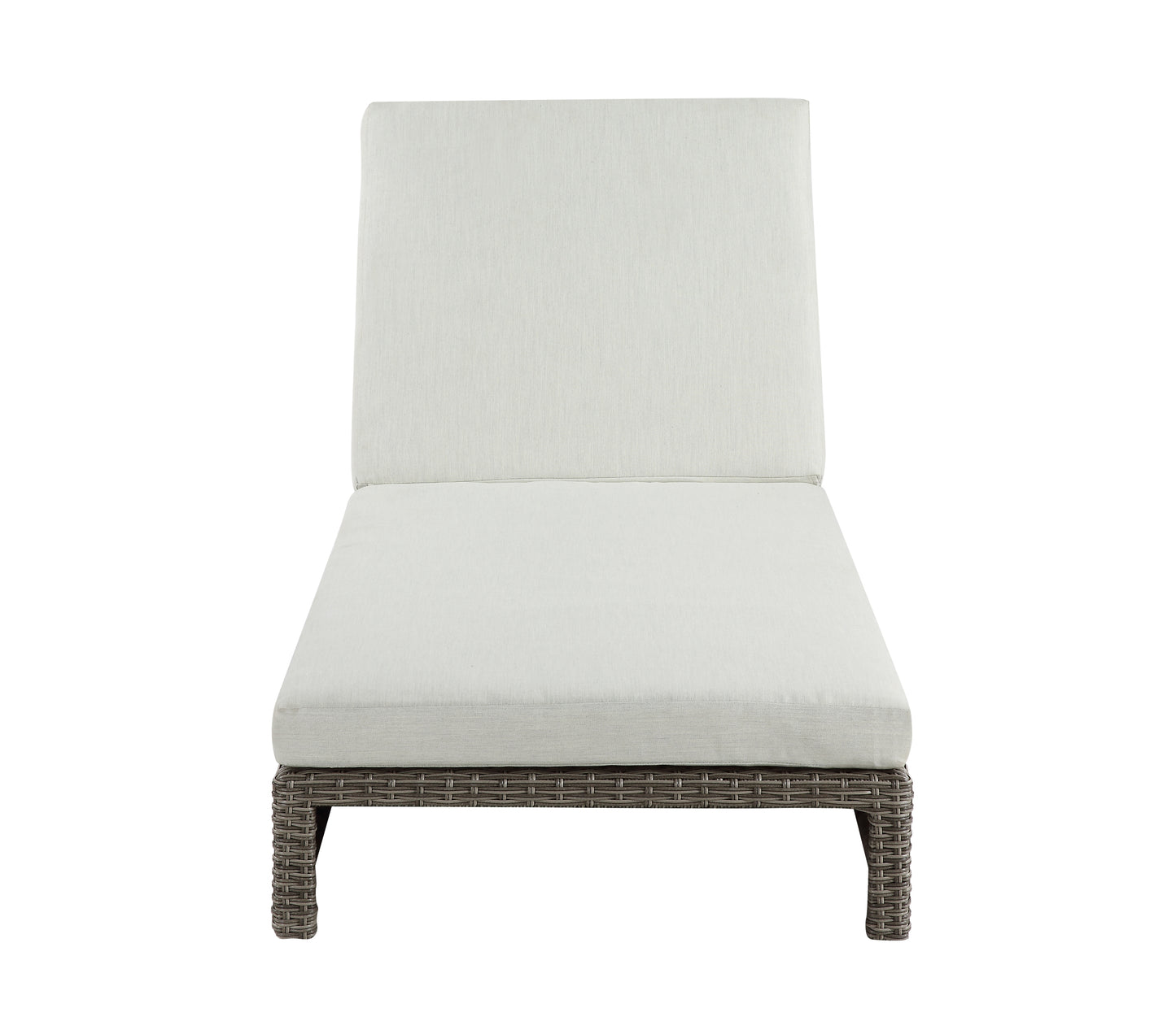 ACME Salena Patio Sun Lounge, Beige Fabric & Gray Finish OT01093