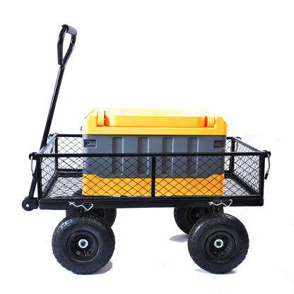 Wagon Cart Garden cart trucks make it easier to transport firewood TC1840BKG