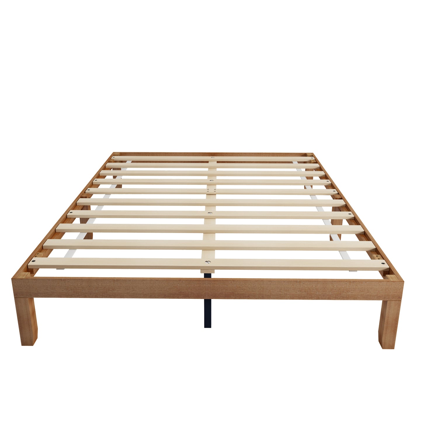 Queen Size Wood Platform Bed Frame,No Box Spring Needed,Strong Wood Slat Support,  Easy Assembly