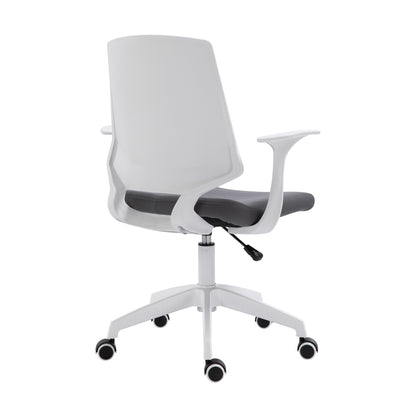 Techni Mobili Height Adjustable Mid Back Office Chair, Grey