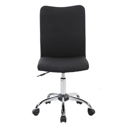 Techni Mobili Modern Armless Task Chair, Black