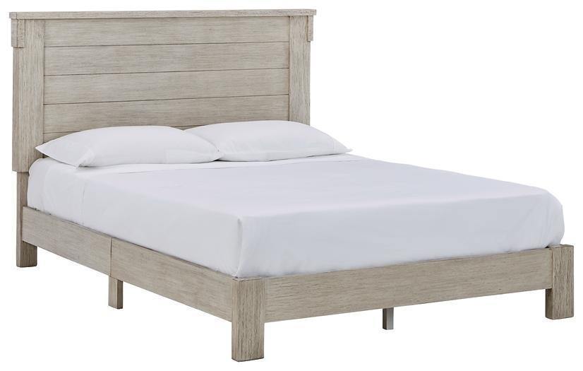 Ashley Hollentown White Washed Casual Full Panel Bed B434-72