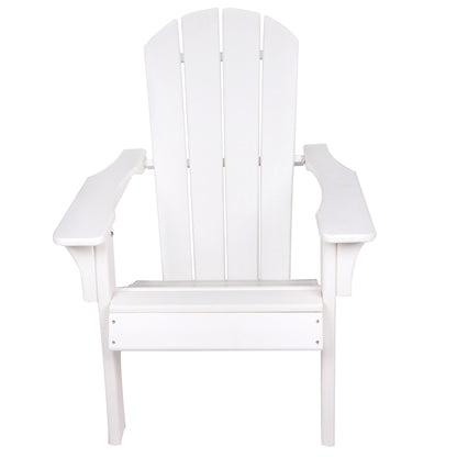 HDPE Adirondack Chair Sunlight Resistant no-Fading Snowstorm Resistant Outdoor Chair Patio Adirondack Chairs Ergonomic Comfort Widely Used for Fire Pits Decks Gardens,Campfire Chairs - White