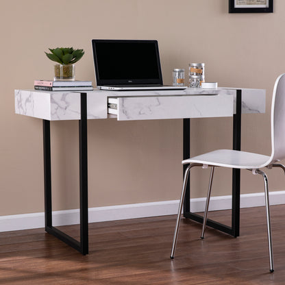 Rangley Modern Faux Marble Desk