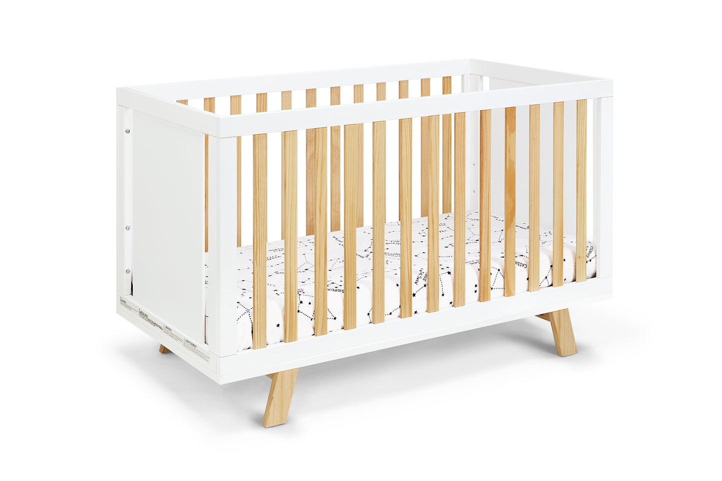 Livia 3-in-1 Convertible Island Crib White/Natural