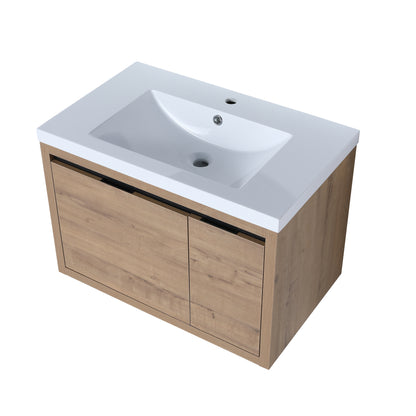 Single Sink Bathroom Vanity,Wall Mounting 30 Inch,30 X 18