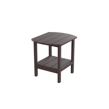 HDPE side table,adirondack table,porch table, patio table for outdoor and pool Brown