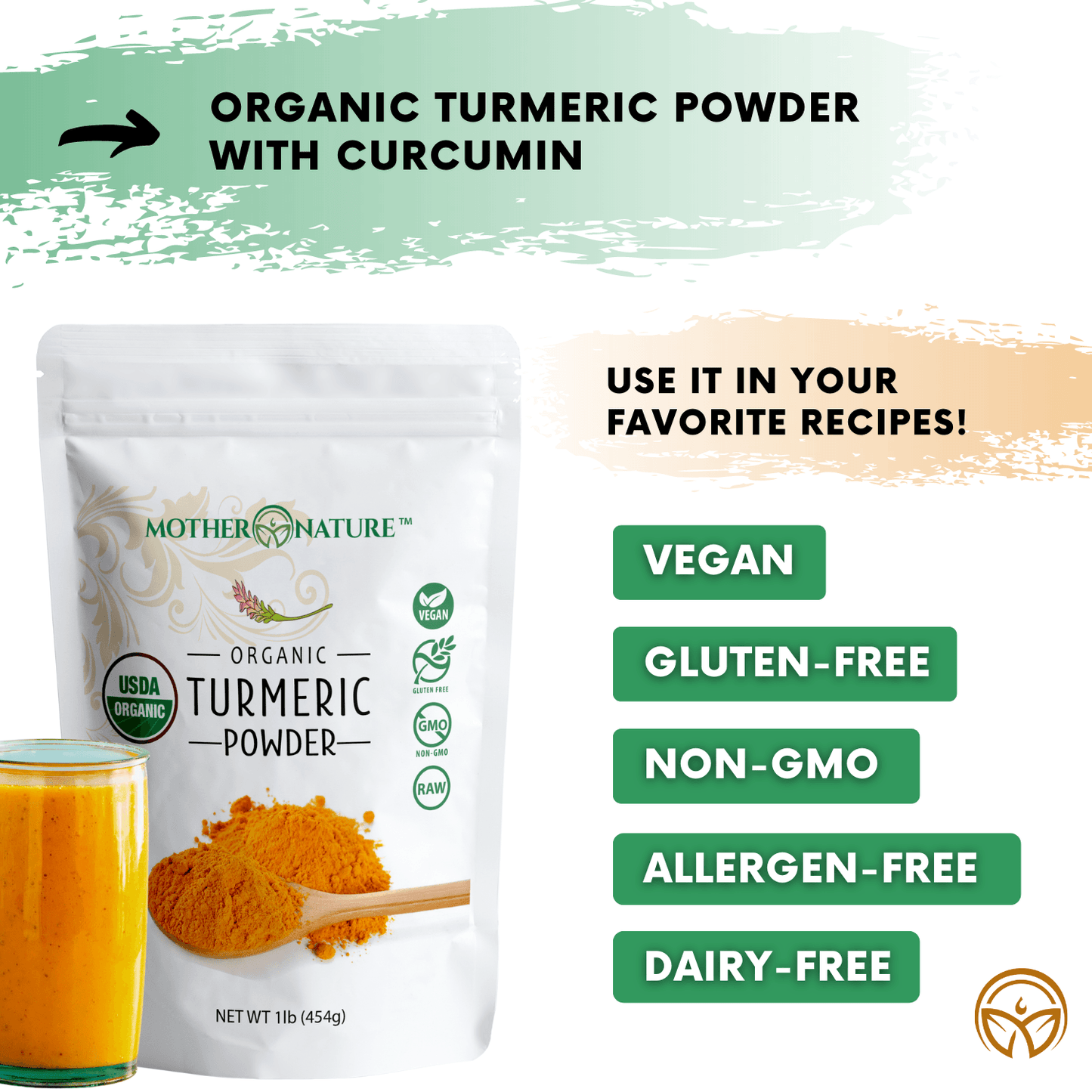 Turmeric Curcumin Powder by Mother Nature Organics