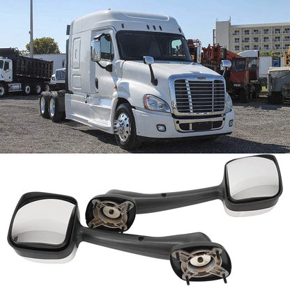 For Freightliner Cascadia 2008-2016 Hood Mirrors Chrome LH+RH Side Pair
