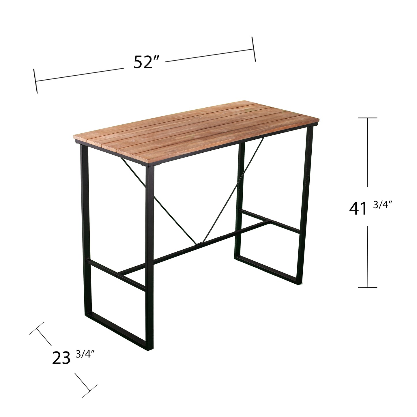 Venallo 3pc Indoor/Outdoor Space Saving Bar Set