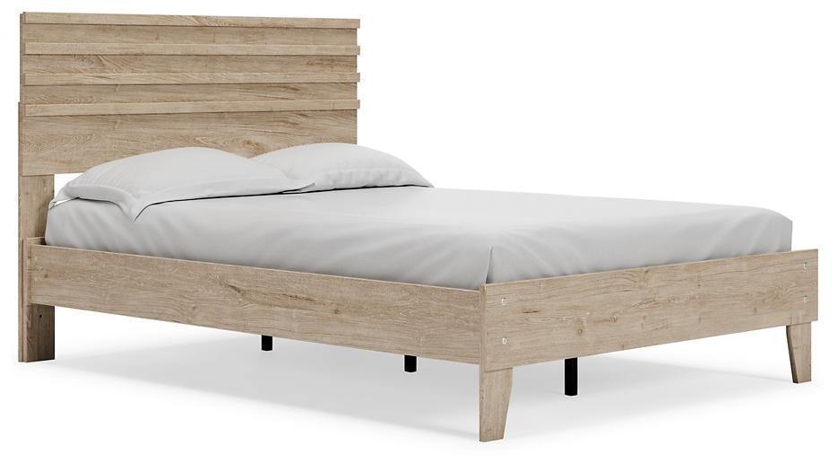 Ashley Oliah Natural Contemporary Full Panel Platform Bed EB2270B4