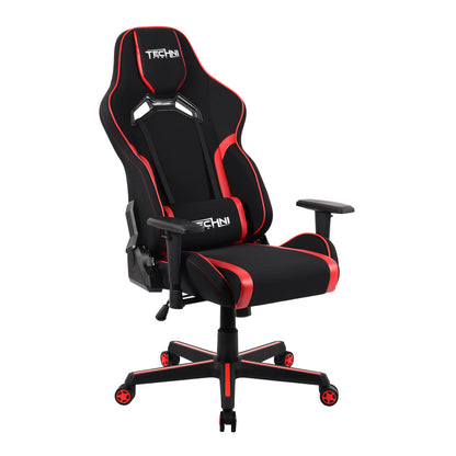 Techni Sport TSF-71 Fabric and PU Office-PC Gaming Chair,Red