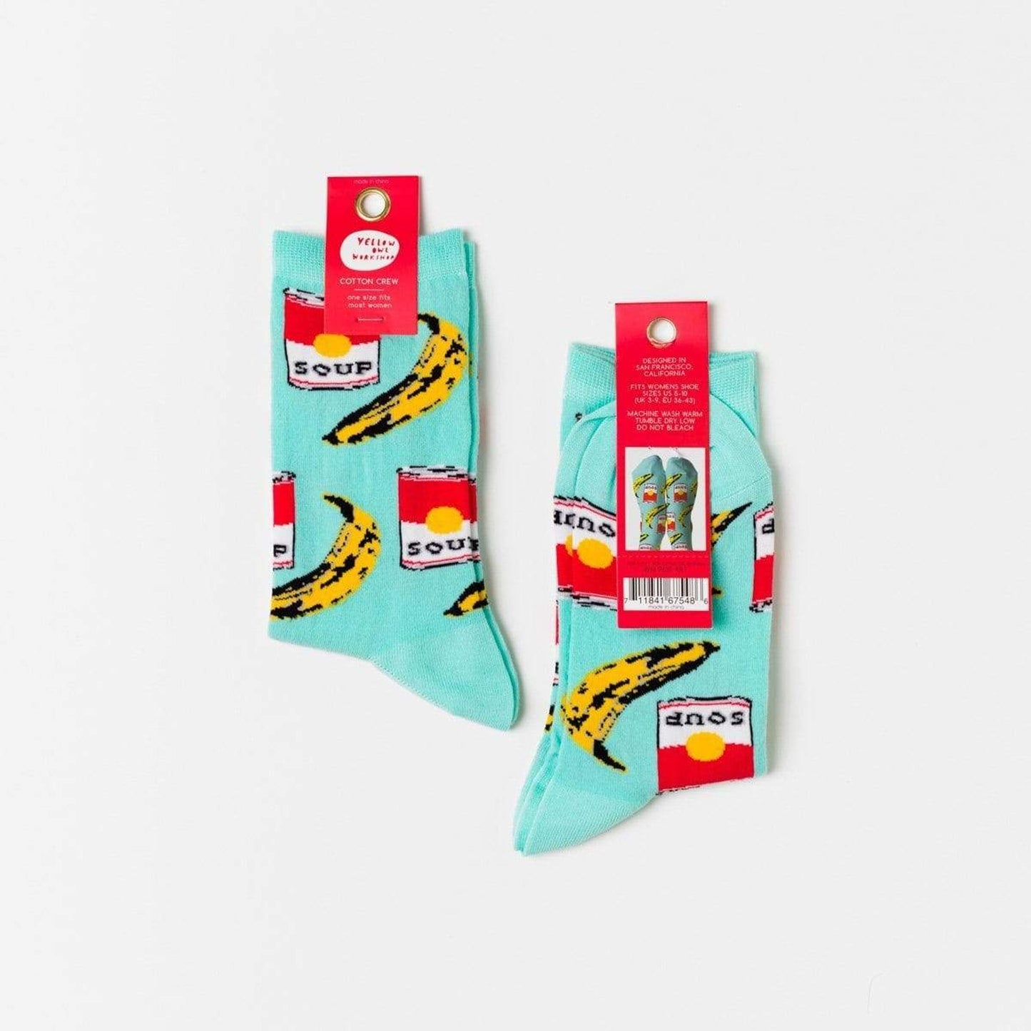 Pop Art Crew Women's Socks by Karma Kiss