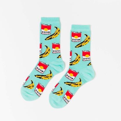 Pop Art Crew Women's Socks by Karma Kiss