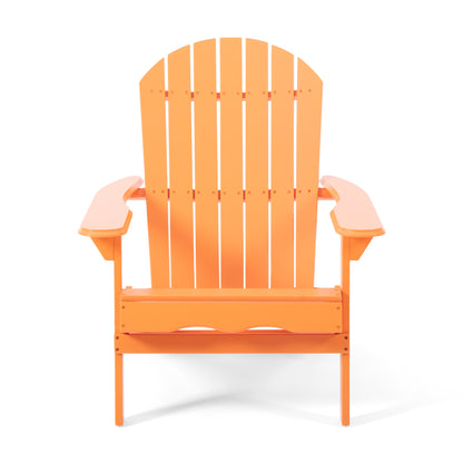 Cartagena Outdoor Acacia Wood AdirondackTangerine
 Chair