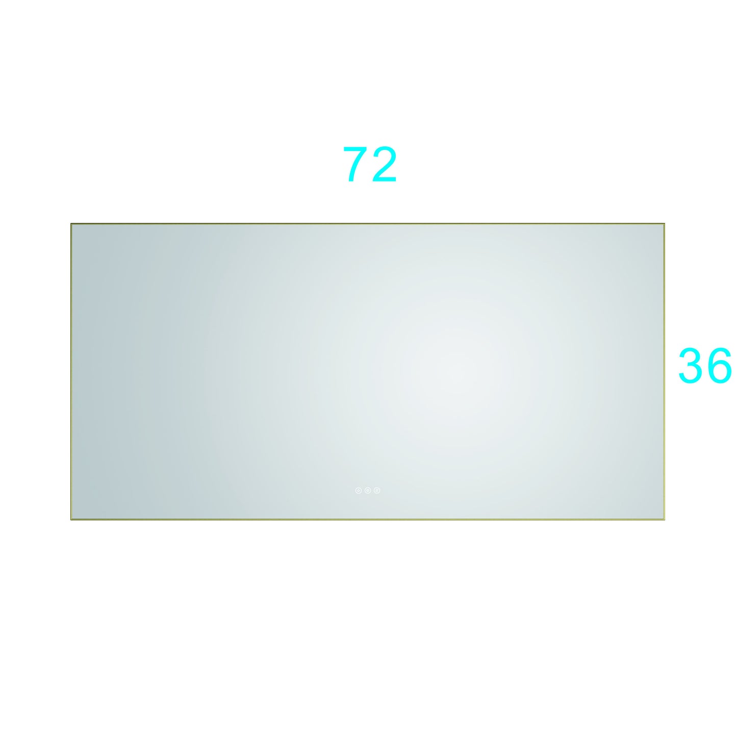 72x 36Inch LED Mirror Bathroom Vanity Mirror with Back Light, Wall Mount Anti-Fog Memory Large Adjustable Vanity Mirror