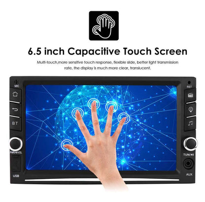 6.5 inch Double 2Din Touch Screen Android10 Support Apple Carplay Car Gps Navigation Mp5 Player FM RDS Bluetooth Steering Wheel Control