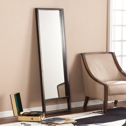 Jaxon Leaning Mirror - Ebony Stain