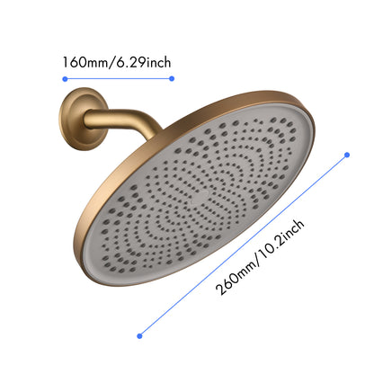 Shower Head - High Pressure Rain - Luxury Modern Look - No Hassle Tool-less 1-Min