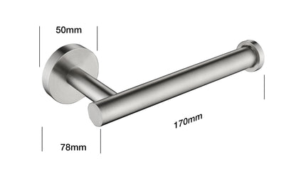 6 Piece Stainless Steel Bathroom Towel Rack Set Wall Mount On-Site