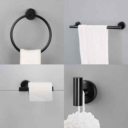 6 Piece Bathroom Towel Rack Set Wall Mount