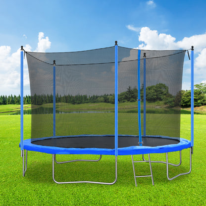 12FT TRAMPOLINE (STEEL TUBE,LADDER)