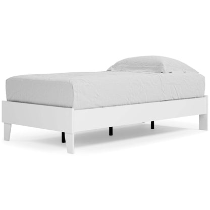 Ashley Piperton White Contemporary Twin Platform Bed EB1221-111