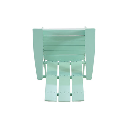 Classic Fruit Green Outdoor Solid Wood Adirondack Chair Garden Folding Leisure Chair