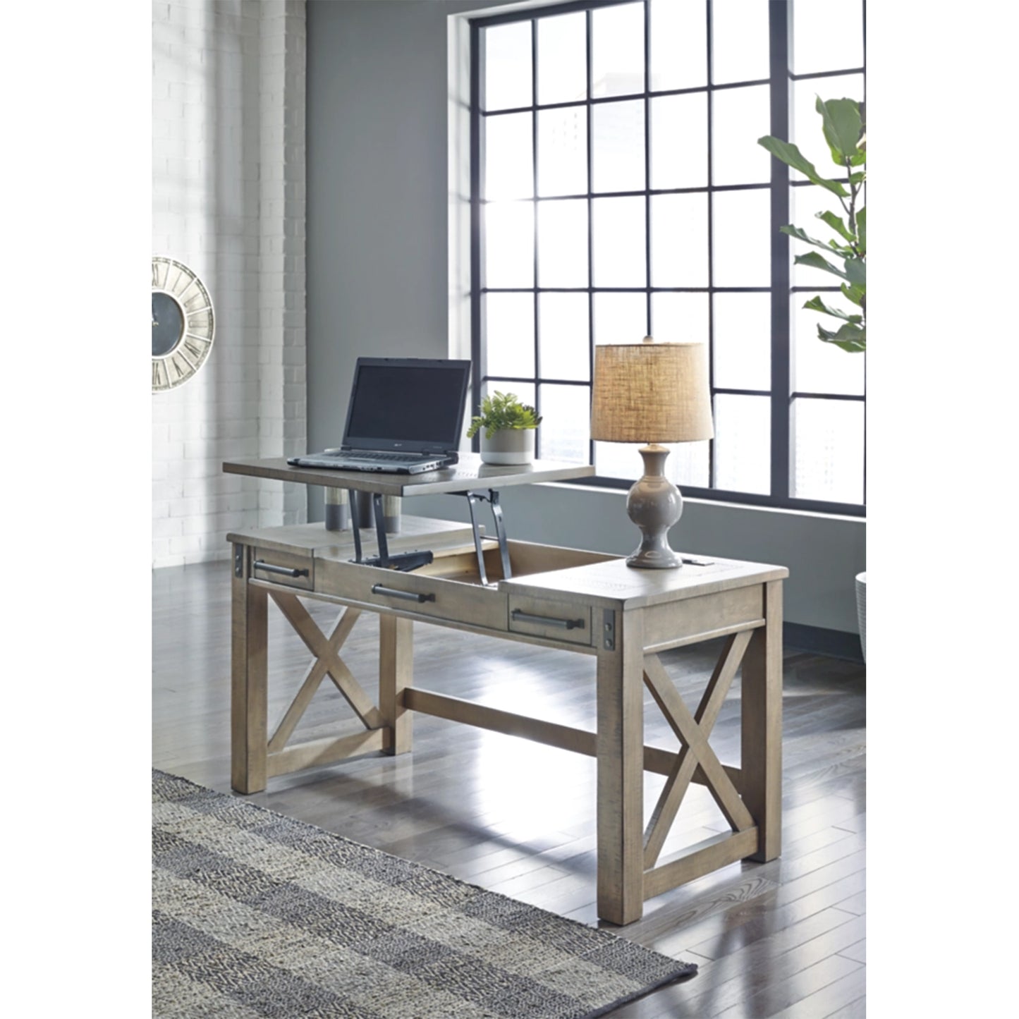 Ashley Aldwin Casual Home Office Lift Top Desk H837-54