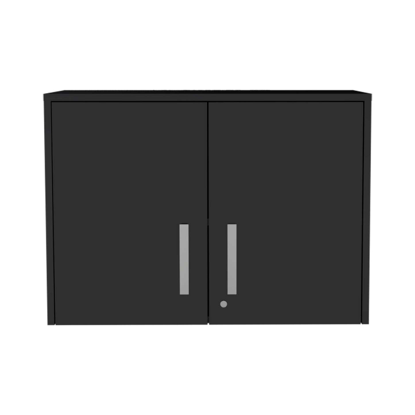 Medford 2-Door Rectangle Wall Cabinet Black Wengue