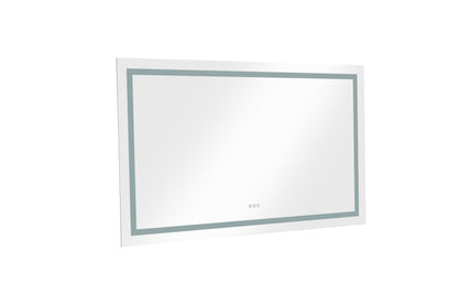 60 in. W x 36 in. H  LED Lighted Bathroom Wall Mounted Mirror with High Lumen+Anti-Fog Separately Control

bedroom full-length mirror  bathroom led mirror  hair salon mirror