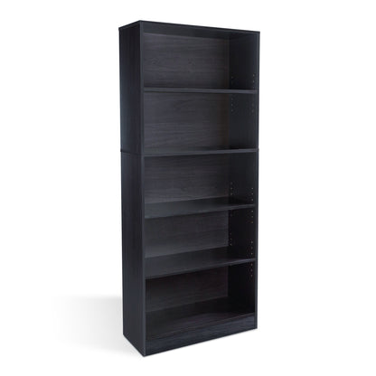 Oskar 5 Shelf Bookcase Espresso