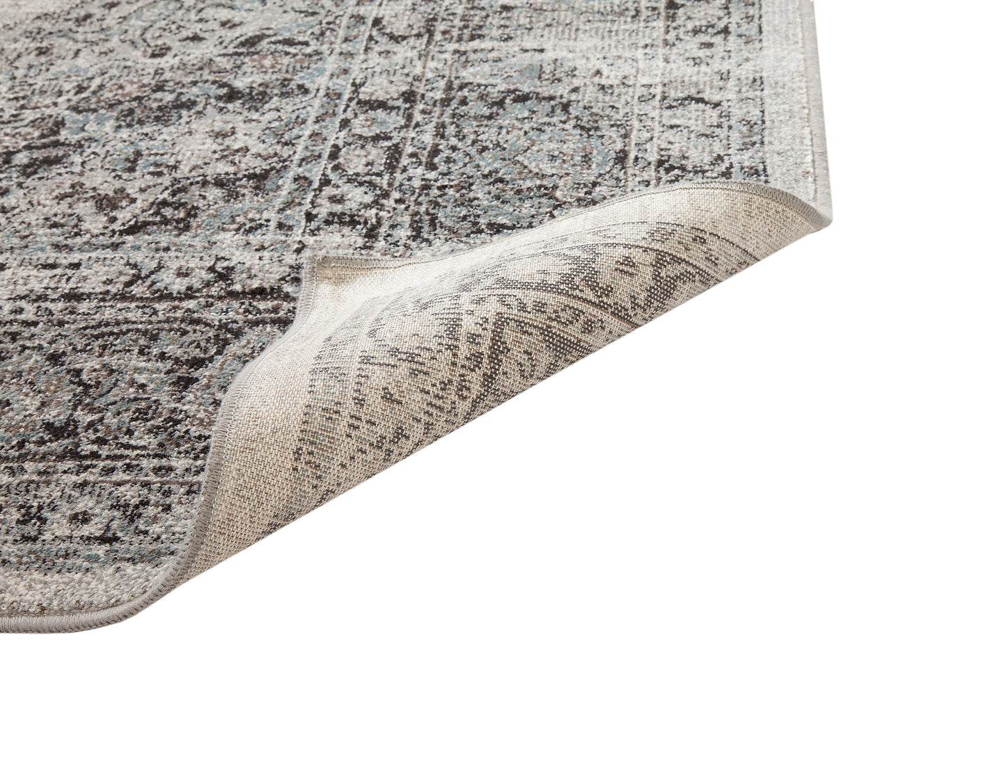 Bryson Silver/Charcoal Area Rug 5x8