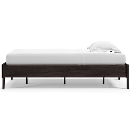 Ashley Piperton Black Contemporary Twin Platform Bed EB5514-111