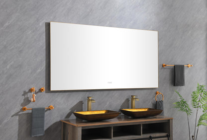 72x 36Inch LED Mirror Bathroom Vanity Mirror with Back Light, Wall Mount Anti-Fog Memory Large Adjustable Vanity Mirror