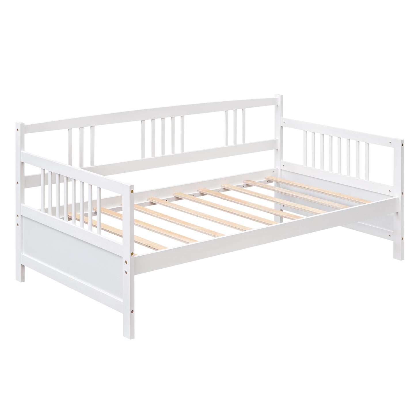 Modern Solid Wood Daybed, Multifunctional, Twin Size, White (Previous SKU: WF191899AAK)