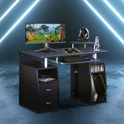 Techni Mobili Complete Computer Workstation Desk With Storage, Espresso