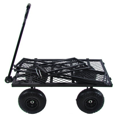 Wagon Cart Garden cart trucks make it easier to transport firewood TC1840BKG