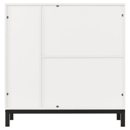 K&K Sideboards and Buffets With Storage Coffee Bar Cabinet Wine Racks Storage Server Dining Room Console 34 Inch（White）