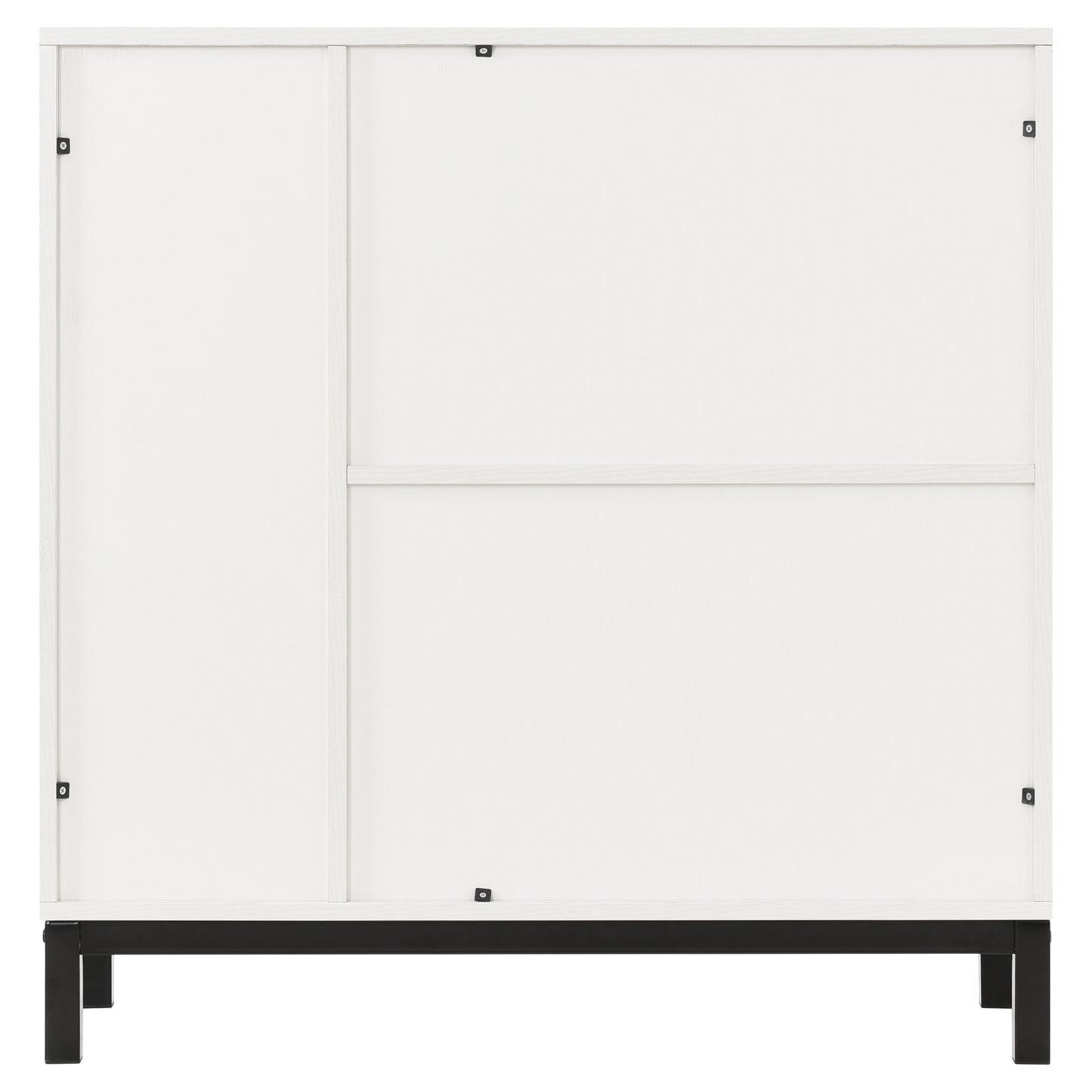 K&K Sideboards and Buffets With Storage Coffee Bar Cabinet Wine Racks Storage Server Dining Room Console 34 Inch（White）