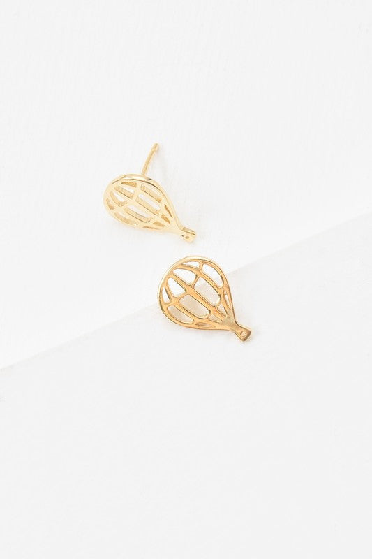 Hot Air Balloon Earrings 18K Rose & 24K Gold