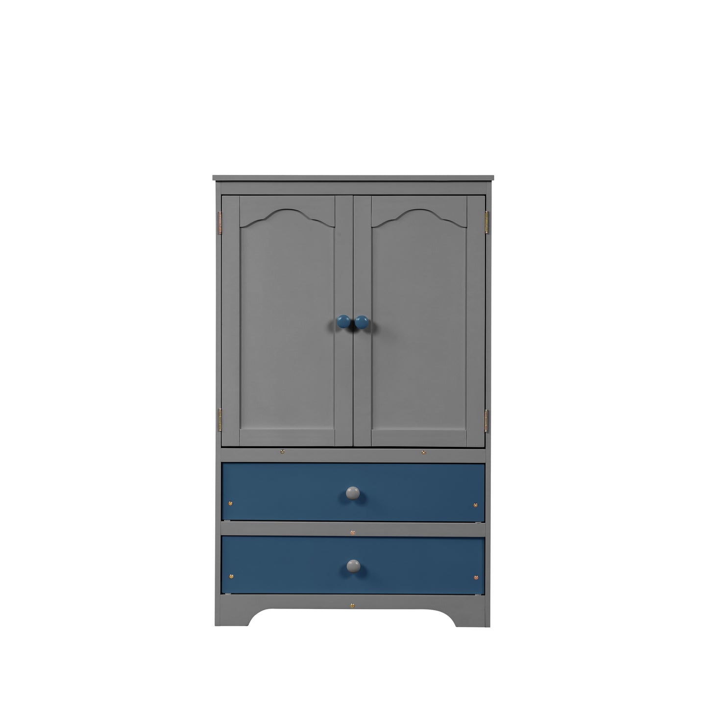 PRACTICAL SIDE CABINET FOR TWO TONE NAVY BLUE WITH GRAY COLOR