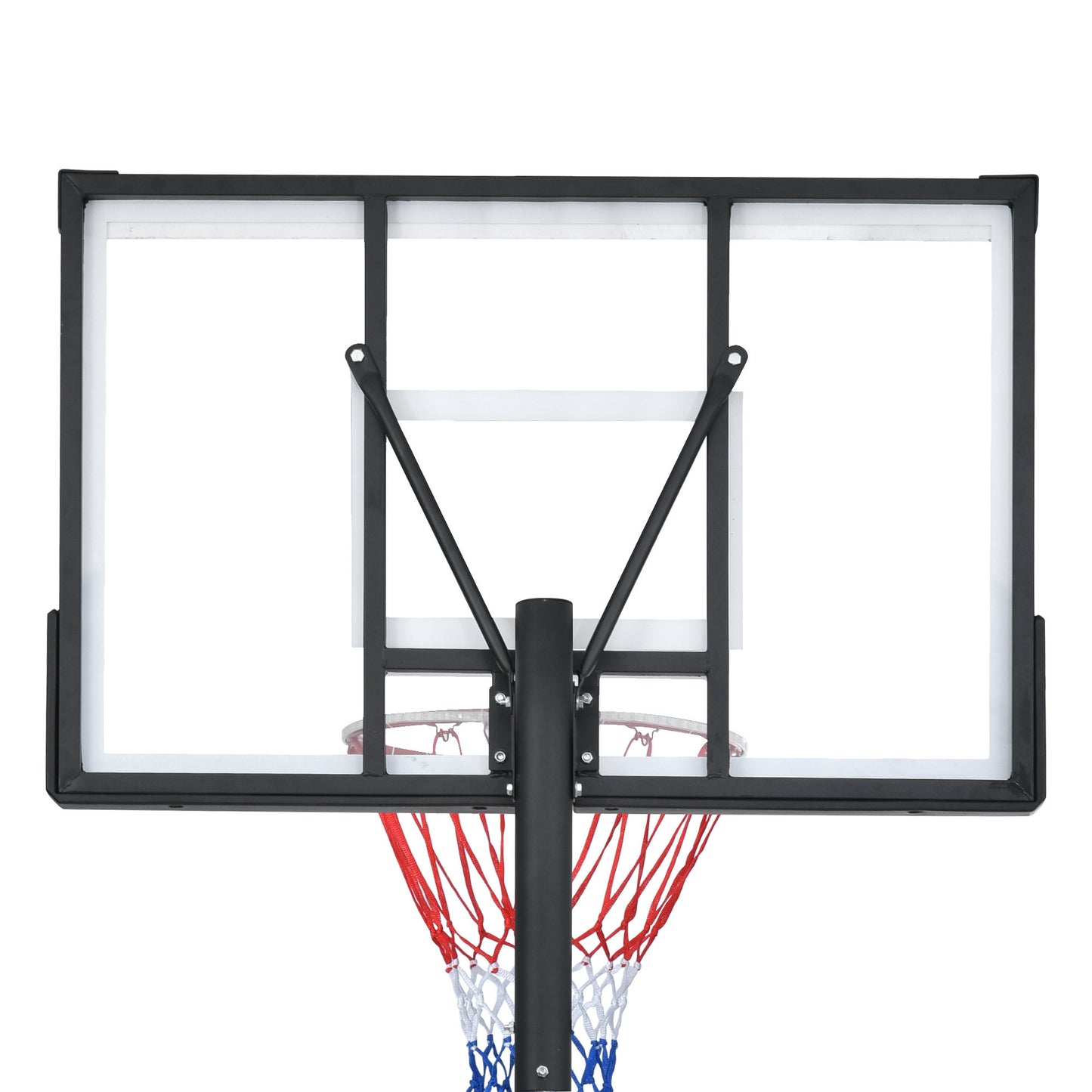 Portable Basketball Hoop Basketball System 4.76-10ft Height Adjustment for Youth Adults LED Basketball Hoop Lights, Colorful lights, Waterproof，Super Bright to Play at Night Outdoors,Good Gift for Kid