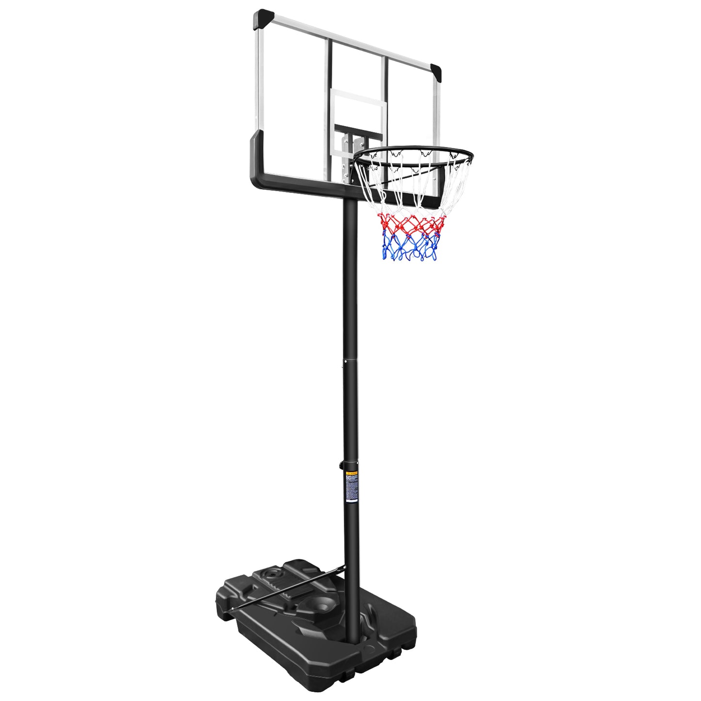 Portable Basketball Hoop & Goal Basketball System Basketball Equipment Height Adjustable 7ft - 10ft with 44 Inch Backboard and Wheels for Adults Youth Indoor Outdoor
