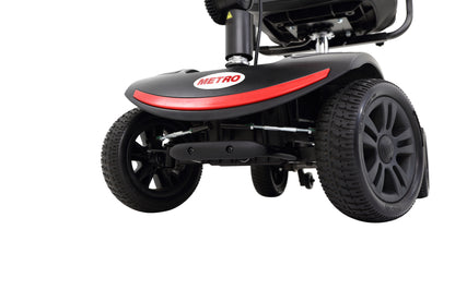 [NO LED LIGHT] Compact Mobility Scooter--Frosted Red