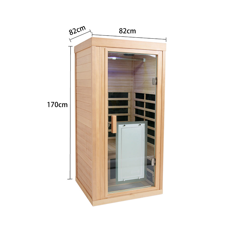 One person far infrared sauna room