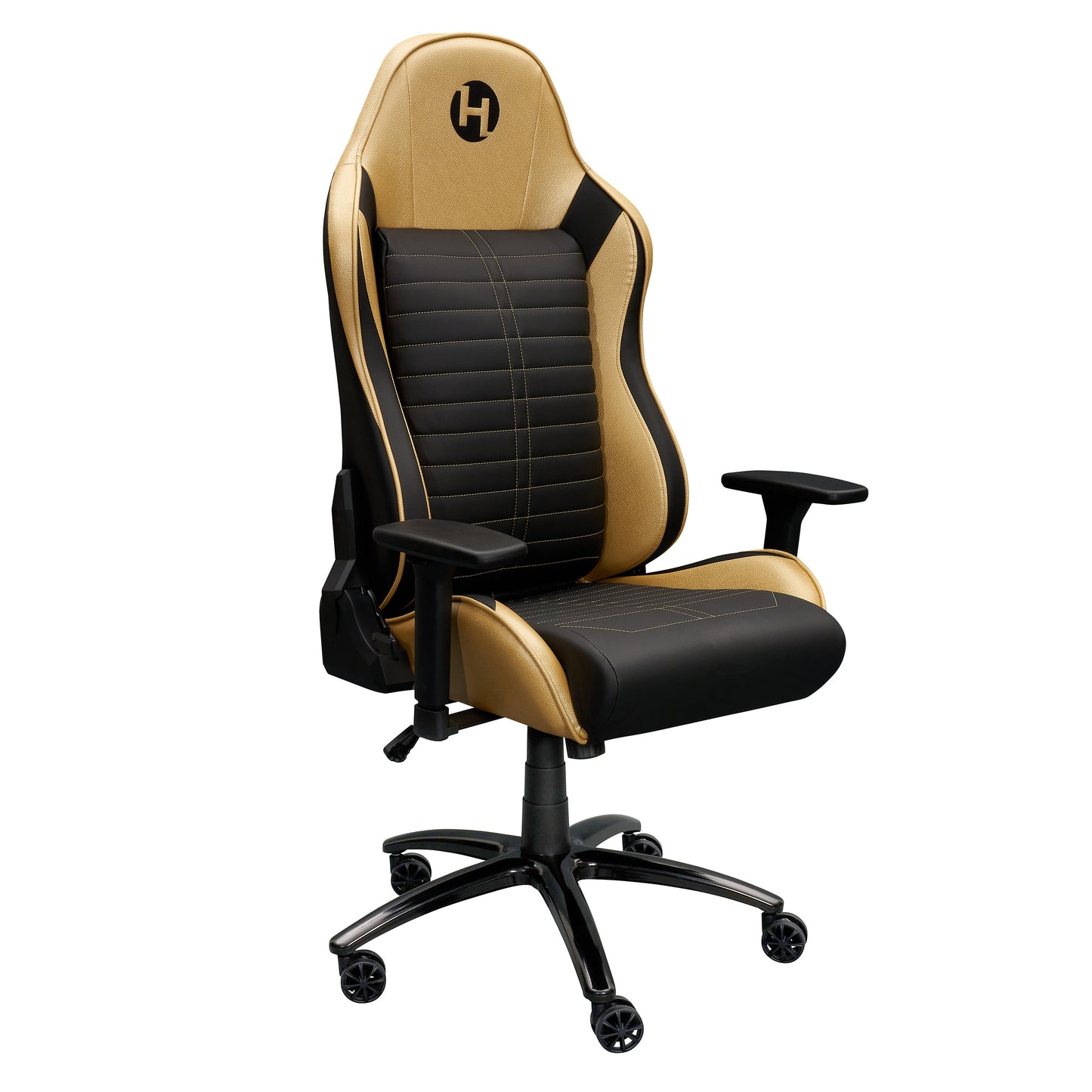 Techni Sport Ergonomic Racing Style Gaming  Chair - Golden