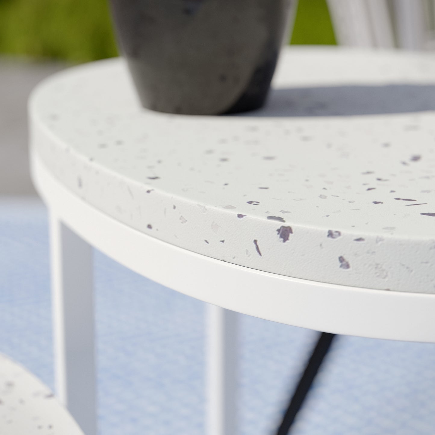 Vicanno Terrazzo Outdoor Nesting Tables – 2pc Set